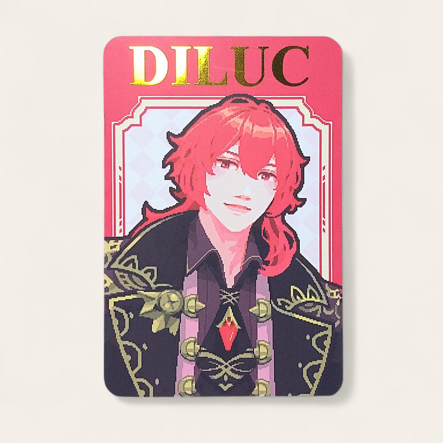 Diluc - Genshin Impact - Gold Foil Photocard