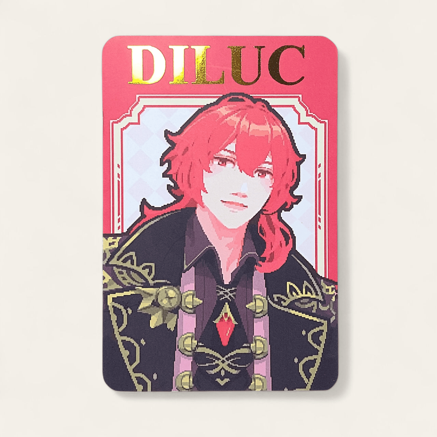 Diluc - Genshin Impact - Gold Foil Photocard - Tisoo Art Corner