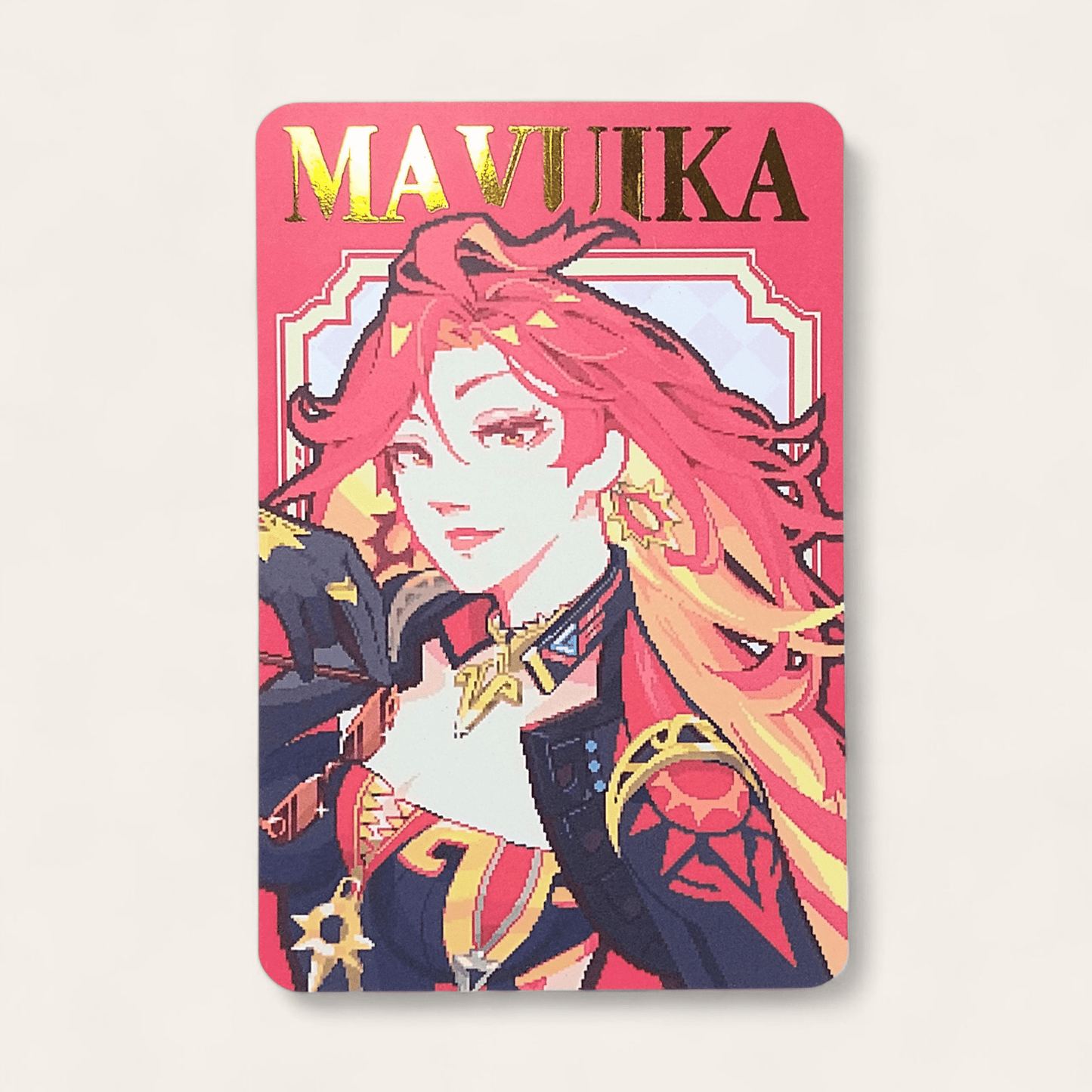 Mavuika - Genshin Impact - Gold Foil Photocard - Tisoo Art Corner