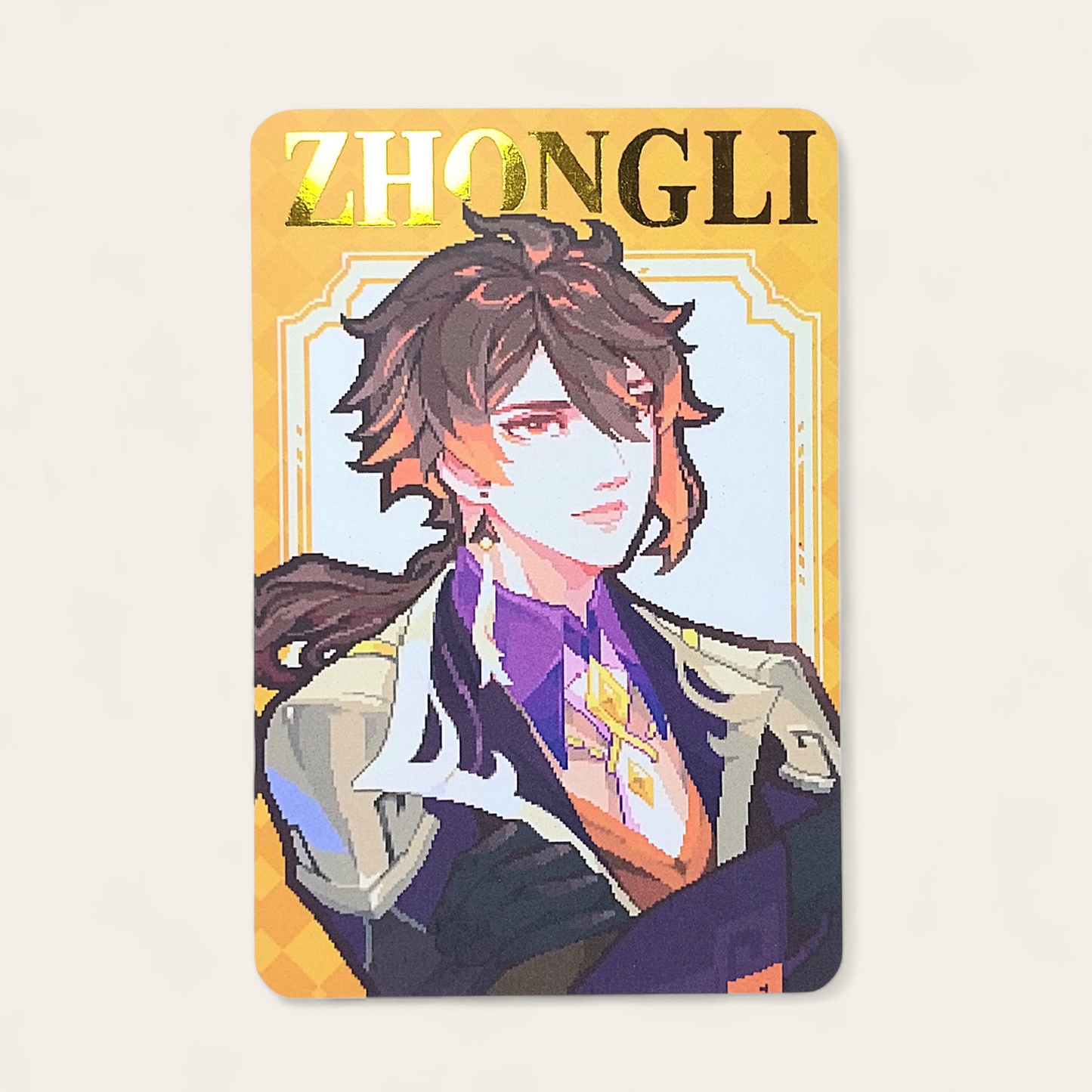 Zhongli - Genshin Impact - Gold Foil Photocard