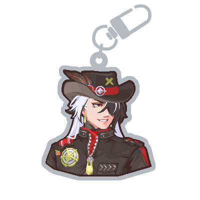 [Pre - order] Boothill - Honkai Star Rail - Keychain - Tisoo Art Corner