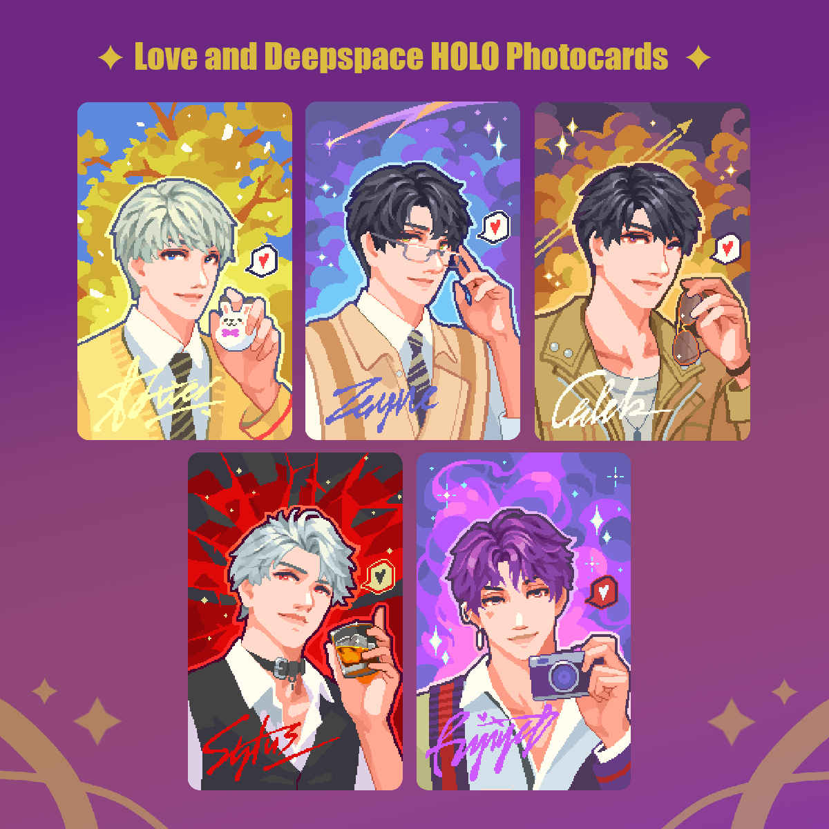 Love and Deepspace - HOLO Photocards - Tisoo Art Corner