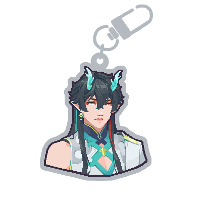 [Pre - order] Dan Heng (Imbibitor Lunae) - Honkai Star Rail - Keychain - Tisoo Art Corner