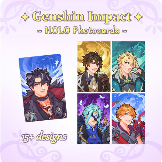 Genshin Impact - HOLO Photocards - Tisoo Art Corner