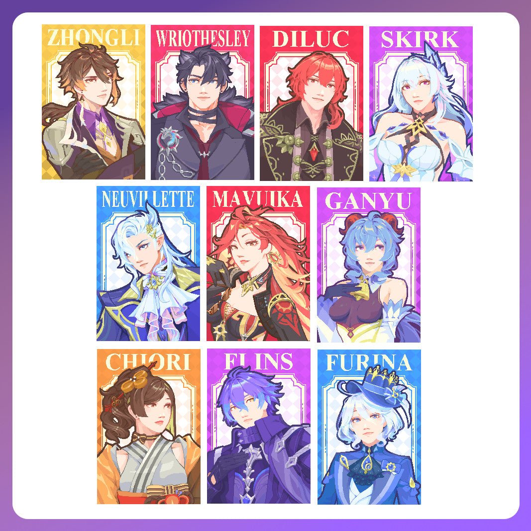 [RETIRING] Genshin Impact - Gold Foil Cards - Tisoo Art Corner