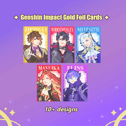 [RETIRING] Genshin Impact - Gold Foil Cards - Tisoo Art Corner