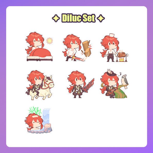Genshin Impact - Sticker Sets - Tisoo Art Corner
