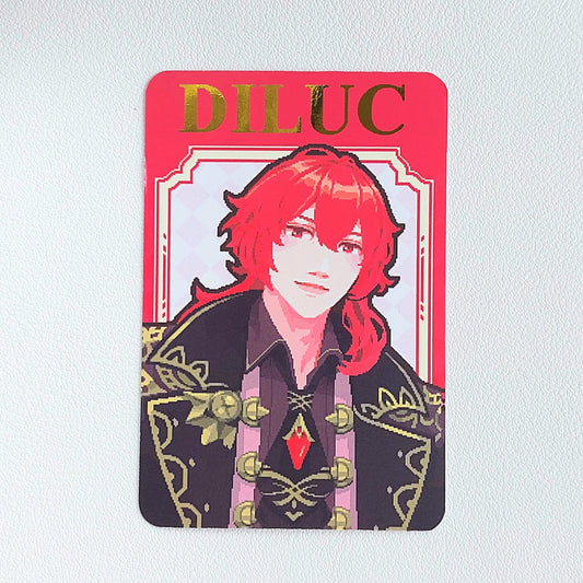 Diluc - Genshin Impact - Gold Foil Photocard