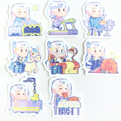 Neuvillette - Genshin Impact - Matte Vinyl Sticker - Tisoo Art Corner